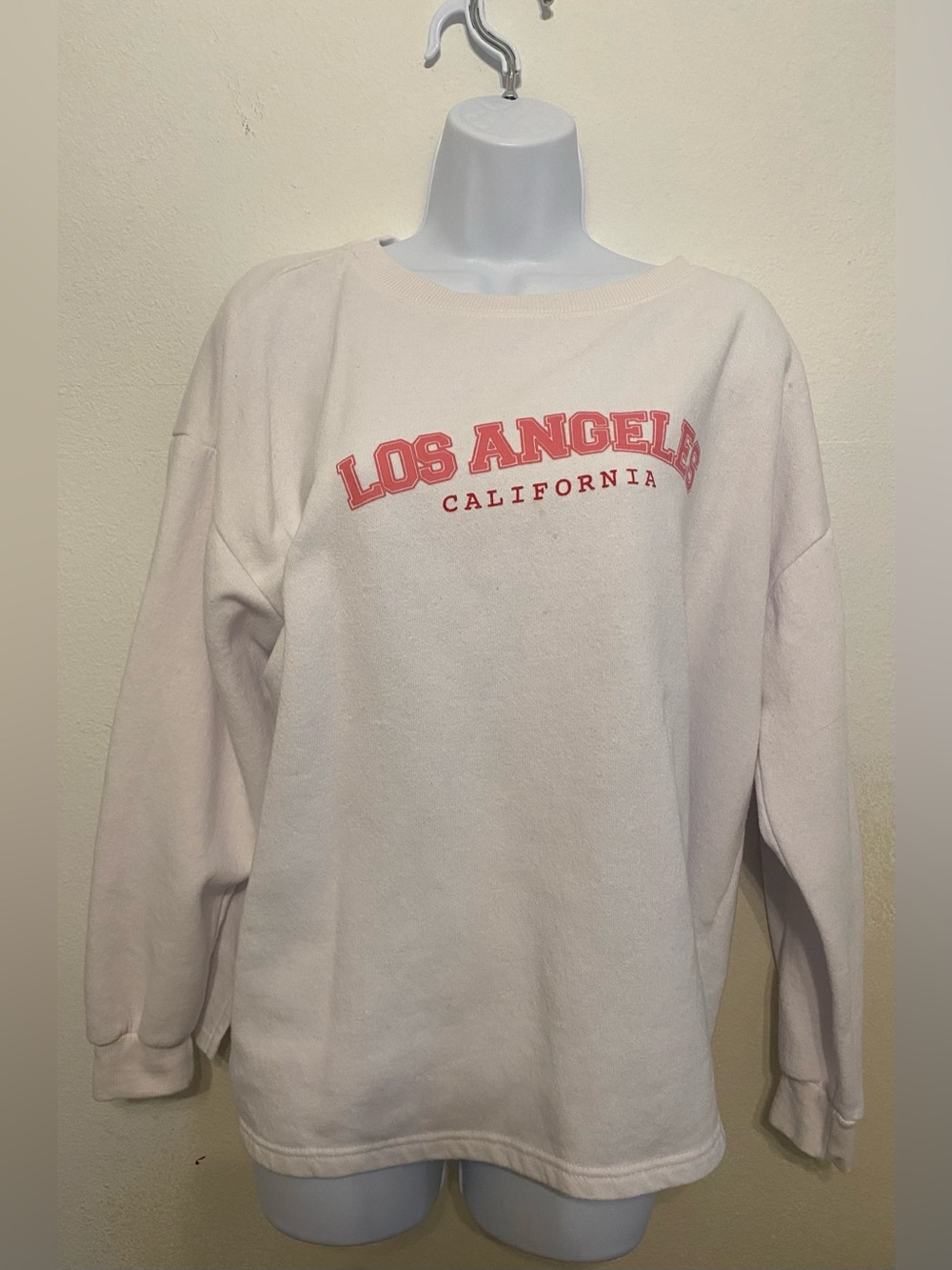 XL Light Pink Pullover Sweatshirt